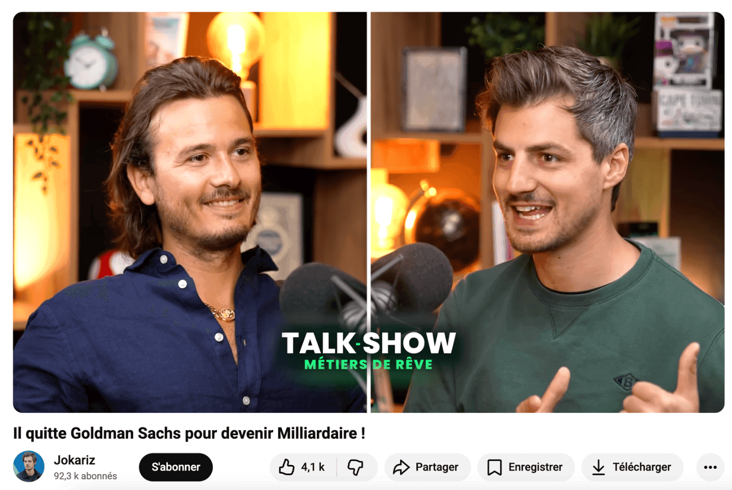 Anthony Munoz Cifuentes et Marc Lesage Moretti sur Talk Show Métiers de Rêve